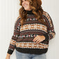 CY Fashion Reindeer Retreat Full Size Fair Isle Christmas Sweater -