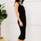 PRIVY Ruched Sleeveless Midi Dress with Side Slit -