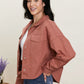 HYFVE Early Bird Button Front Shacket -