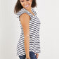 Sew In Love Illuminate the Way Striped Tee in Navy -