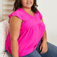 Cotton Bleu At The Summit Airflow Babydoll Top -