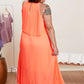 Skies Are Blue Vibrant in Venice Pleated Halter Neck Dress -