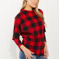 Acting Pro Washington Woodlands Full Size Plaid Juliet Sleeve Top -