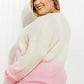 Sew In Love Cotton Candy Dreams Dip-Dye Ombre Sweater -