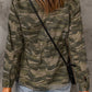 Camouflage Snap Down Jacket -
