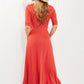 Acting Pro Cincinnati Style Full Size V-Neck Maxi Dress -