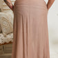 Sweet Lovely by Jen Leaps and Bounds Slit Maxi Skirt in Mocha -