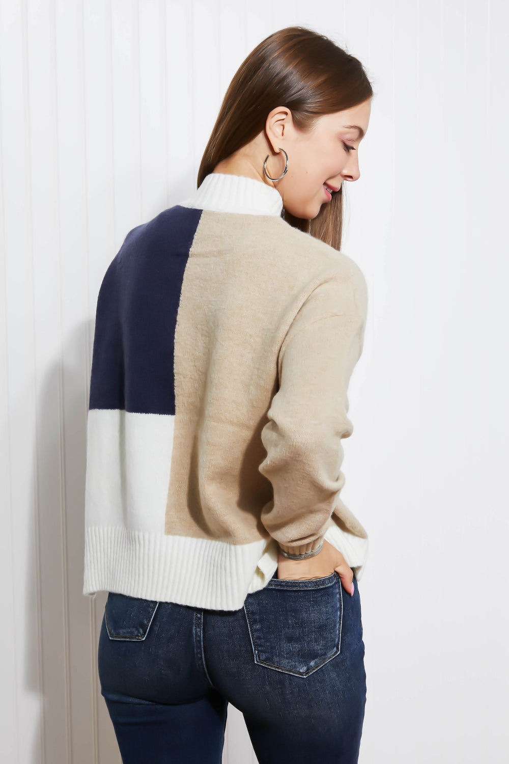 HYFVE Straight-A Student Color Block Sweater -