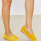 WeeBoo In Step Espadrille Slip-On Flats in Yellow -