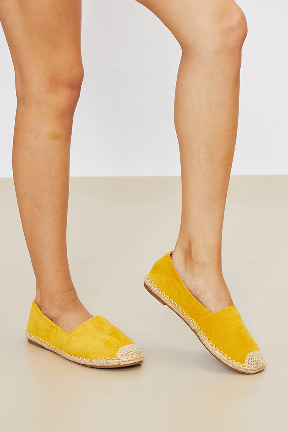 WeeBoo In Step Espadrille Slip-On Flats in Yellow -