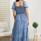 GeeGee Just Wondering Acid Wash Chambray Midi Dress -