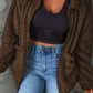 Zip Up Teddy Jacket with Pockets -