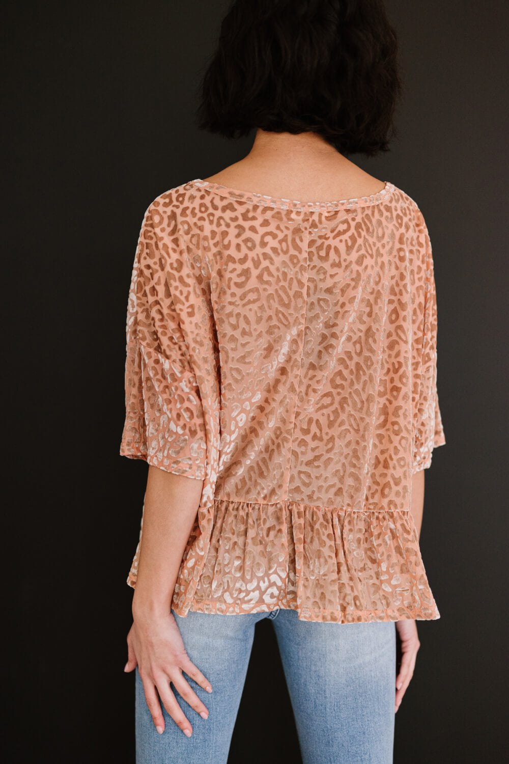 Cheers to You Leopard Burnout Top -