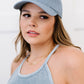 David & Young ACDC Back in Black Licensed Baseball Cap in Vintage Blue -