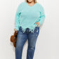 Sew In Love Uptown Girl Distressed Sweater -