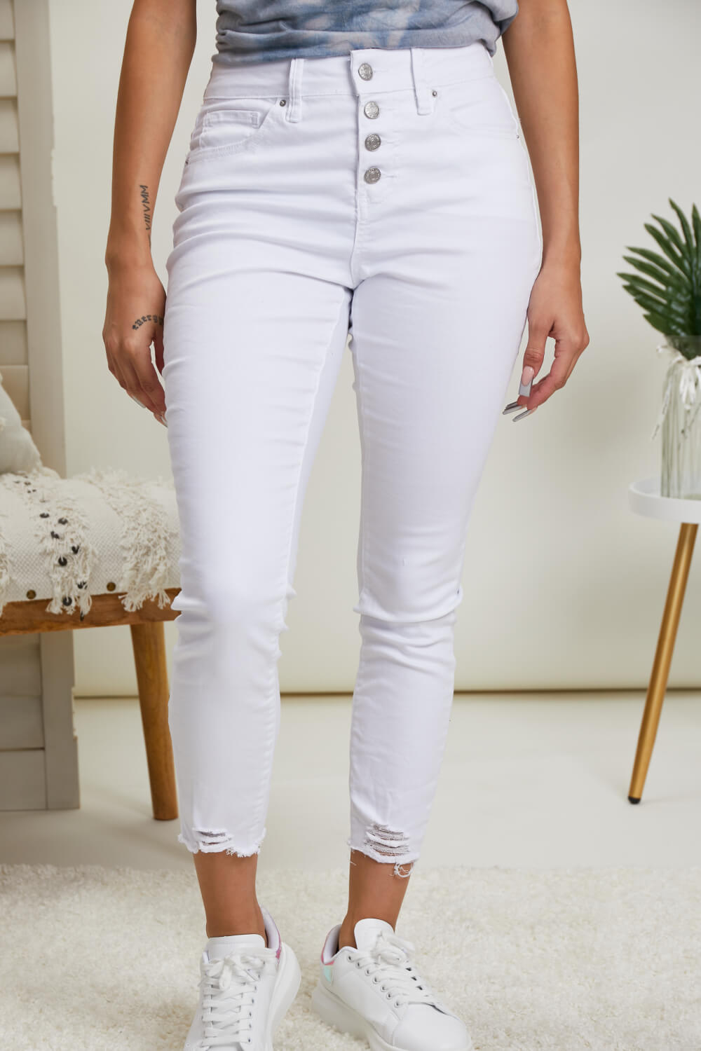 YMI Jeanswear Tiffany Button Fly Skinny Jeans -