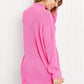 Davi & Dani Camera Ready Full Size Mock Neck Sweater -