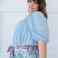 Doe & Rae Keep Me Close Chambray Top -