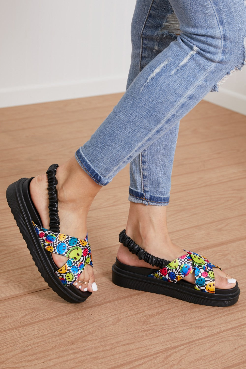 KAYLEEN Start with a Smile Slingback Sandals -