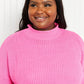 Davi & Dani Camera Ready Full Size Mock Neck Sweater -