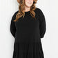 Emerald Gather Together Full Size Babydoll Tiered Drop-Waist Dress -
