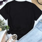 Animal Graphic Round Neck T-Shirt -