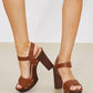 DDK Kindness and Grace Studded Block Heels -