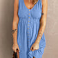 Sleeveless Button Down Mini Dress -