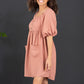 GeeGee I Promise Puff Sleeve Dress -