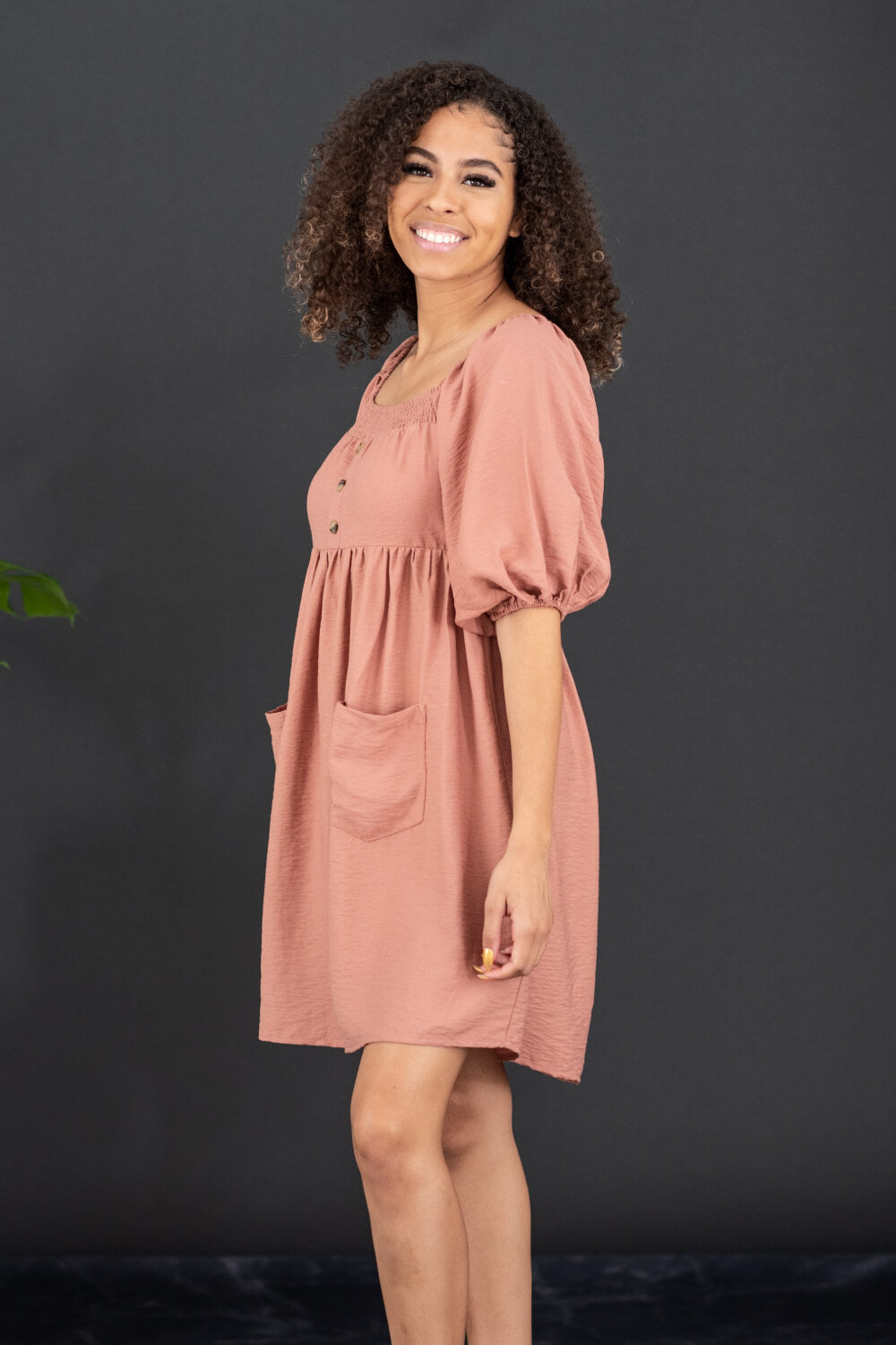 GeeGee I Promise Puff Sleeve Dress -