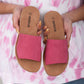 SODA Good Karma Open-Toe Espadrille Slides -