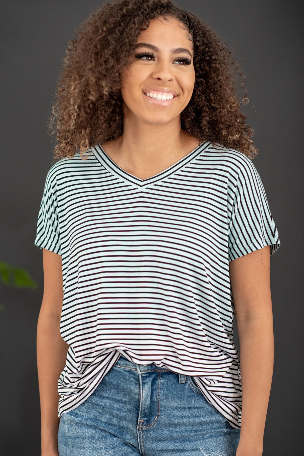 Sew In Love Running Free Striped Tee -