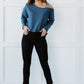 BiBi Rainy Day Strap Detail Knit Top -