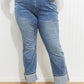 Judy Blue Lennon Full Size Wide Cuff Straight Leg Jeans -