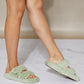 Cape Robbin Soft Steps Buckled Fuzzy Sandals -