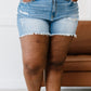 SneakPeek Sloane Faded Raw Hem Shorts -