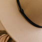 Fame You Are Enough Thin Strap Fedora -