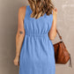 Sleeveless Button Down Mini Dress -