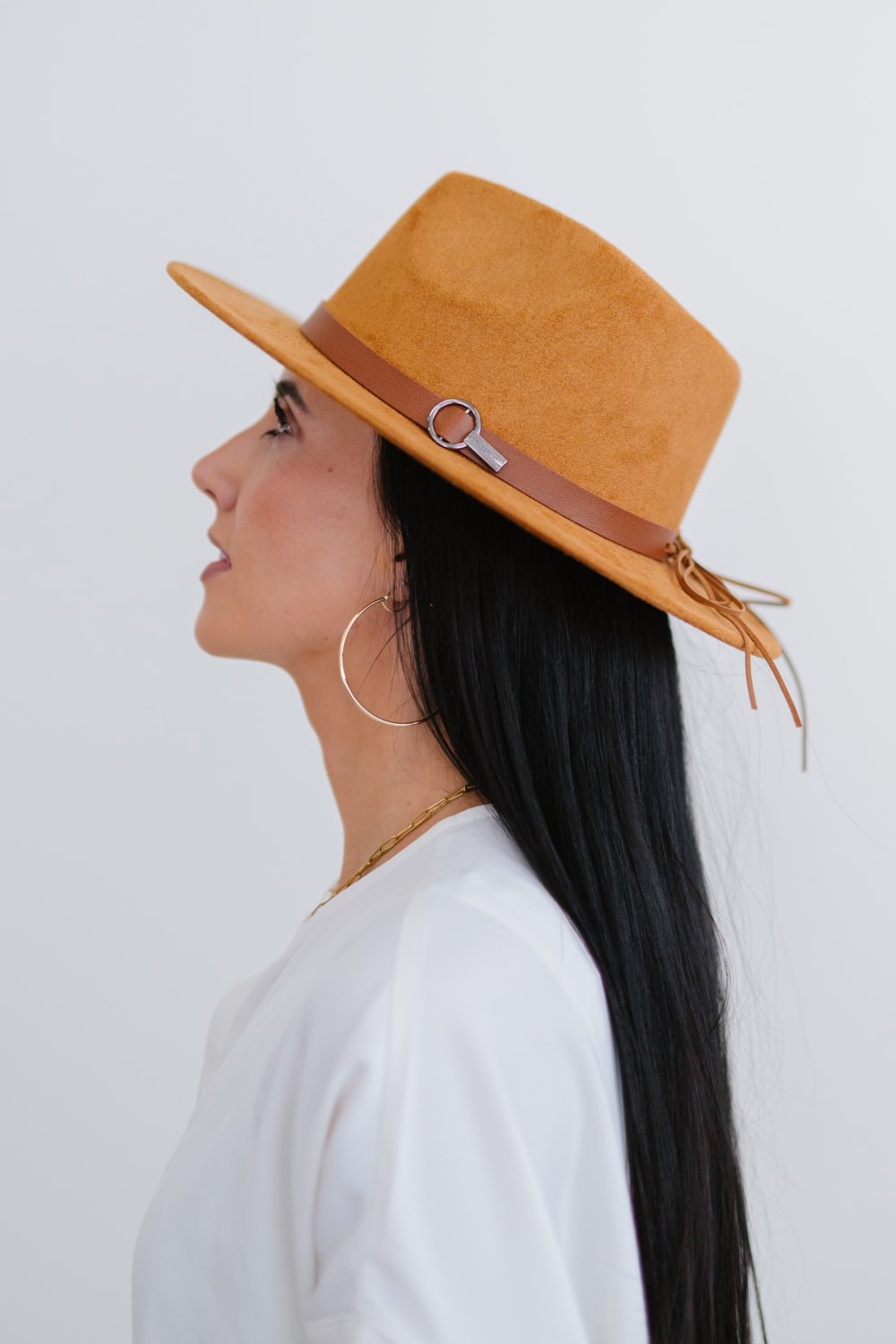 Fame Perfect Day Faux Suede Fedora -