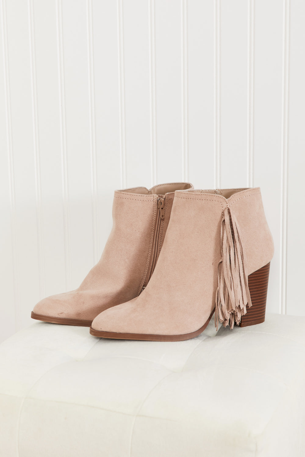 Qupid It's Always Been You Tassel Detail Booties -