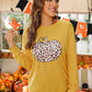 Leopard Pumpkin Graphic Sweatshirt -