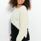 CY Fashion Half-and-Half Color Block Sweater -
