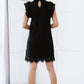 Sweet Lovely by Jen Full Size Fit for Royalty Lace Flutter Sleeve Dress -