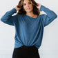 BiBi Rainy Day Strap Detail Knit Top -