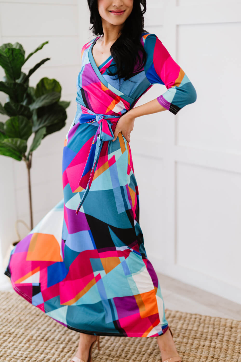 Shapeshifter Geometric Maxi Dress -