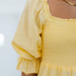 BiBi Simple Magic Smocked Midi Dress -