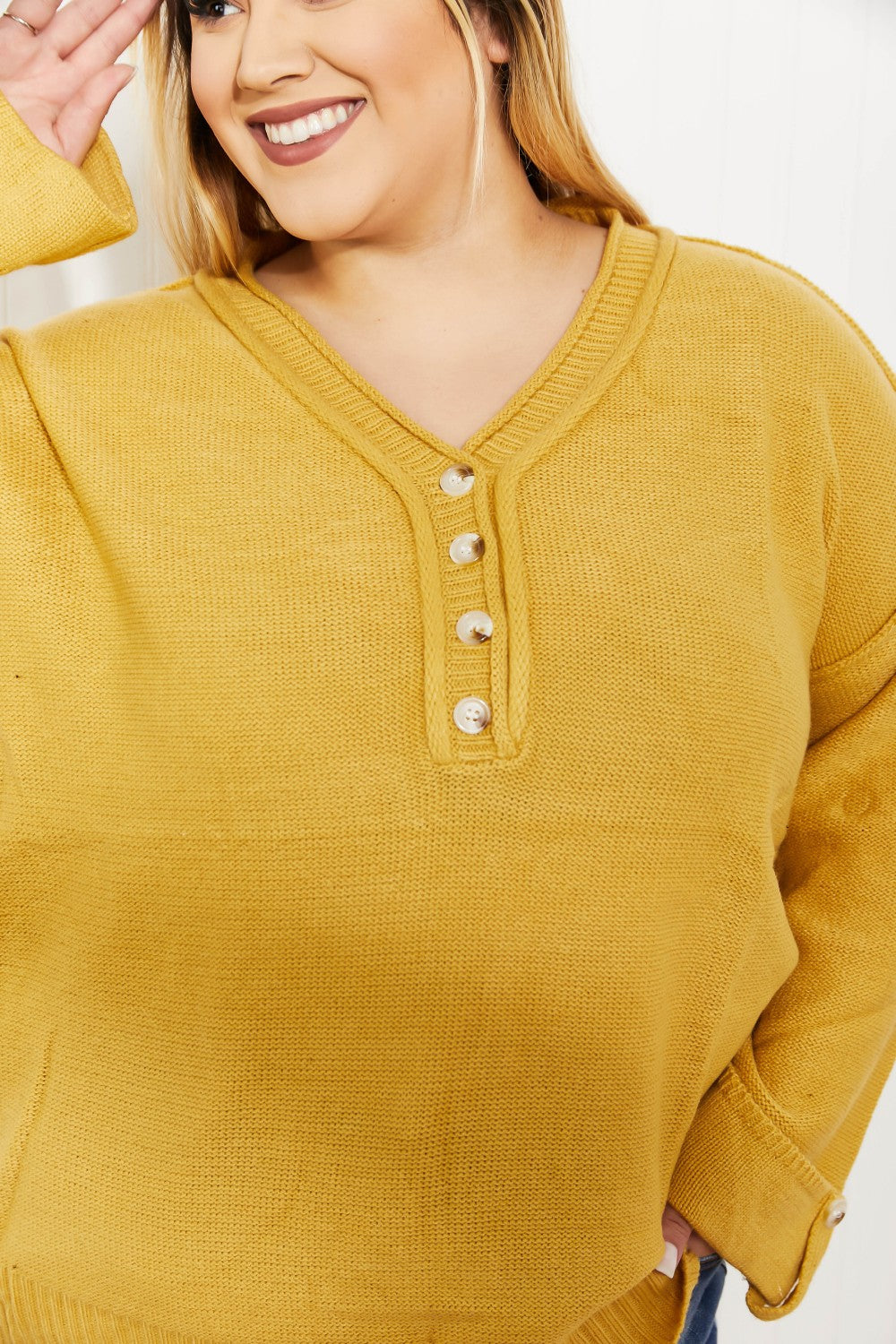 Jodifl Golden Hour Henley Sweater -