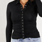 HYFVE Out There Ruched Snap-Front Top -