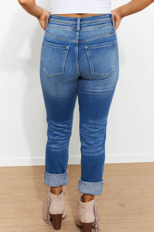 Kancan Sage High Rise Slim Straight Jeans -