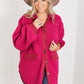 Davi & Dani Cliffhanger Teddy Button Down Shacket -